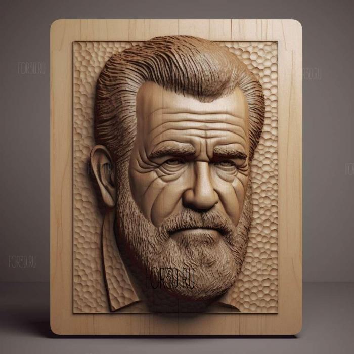 Mel Gibson 1 stl model for CNC